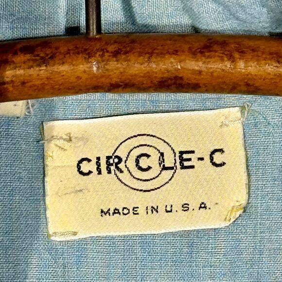 Vintage 70s CIRCLE C Denim Shirt - Picture 6 of 9